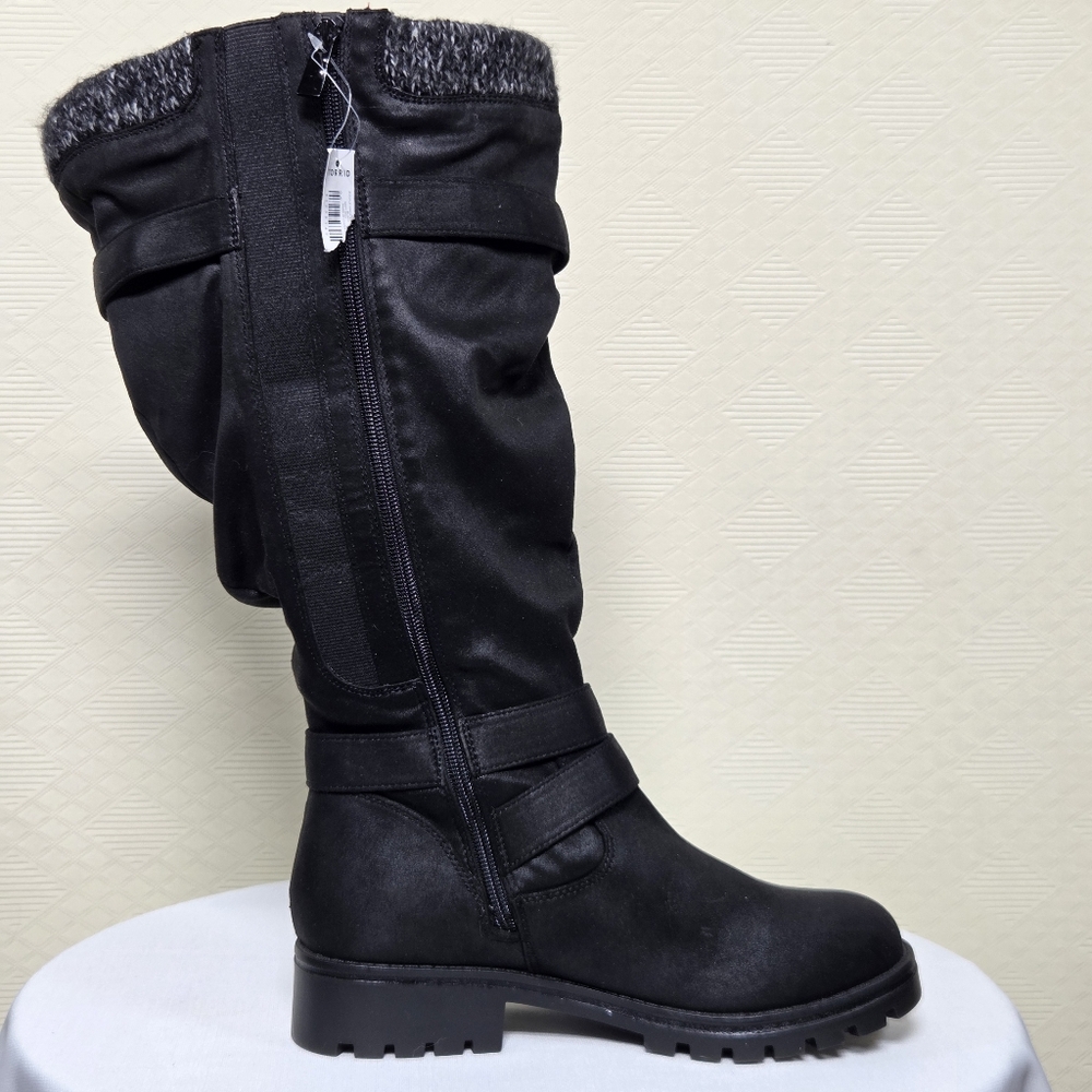 NWT Torrid Buckle Sweater Knee Boot Size-8WW - Picture 7 of 16